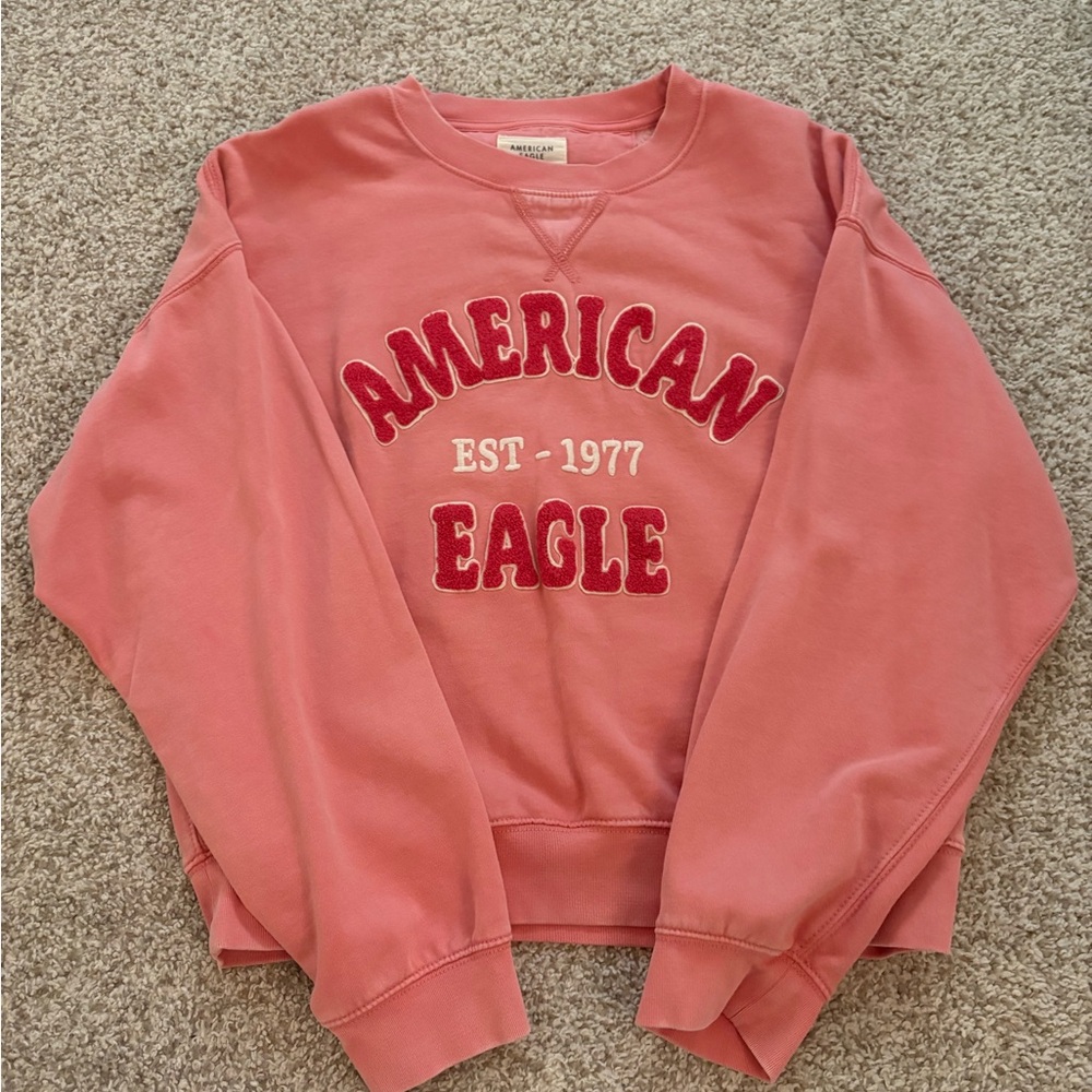American Eagle Outfitters Pink Crew Neck Sweater